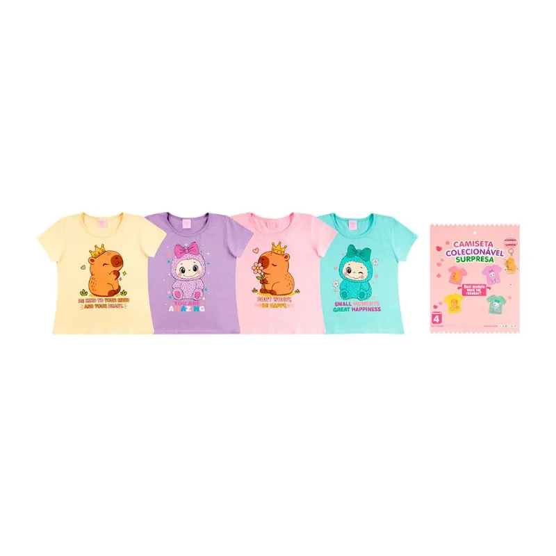 Blusa Infantil Manga Curta