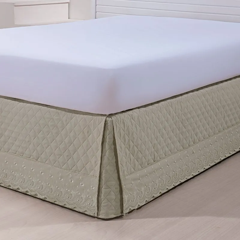 SAIA BOX ATENAS C/ GUIPIR QUEEN 1,58X1,98X0,35 BEGE/UNICO