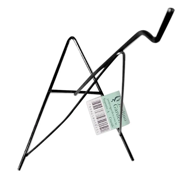 Suporte A Metal Vasos Plantas P Preto Jardim Vertical 6und