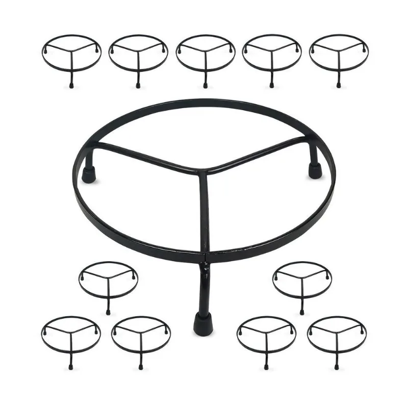 Suporte Metal Vasos Chão Jarro 20cm Plantas Flores 12und