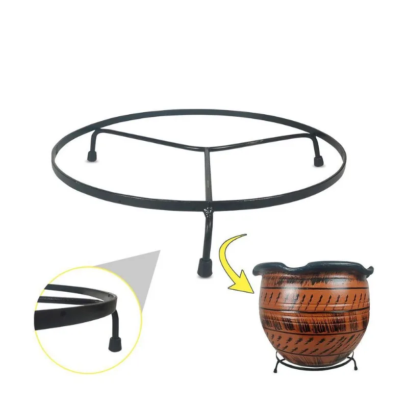 Suporte Metal Vasos Chão Jarro 32cm Plantas Flores 1und