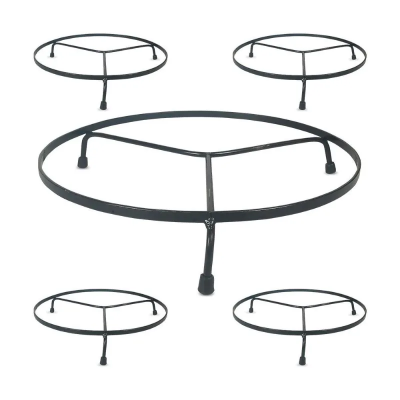Suporte Metal Vasos Chão Jarro 32cm Plantas Flores 5und