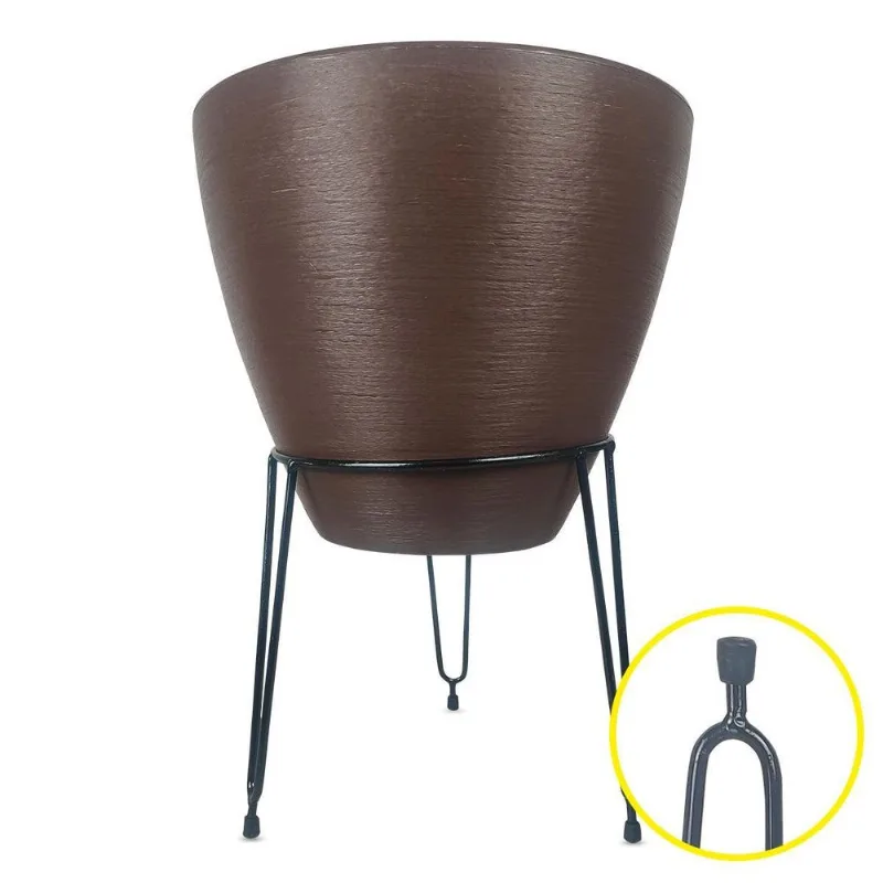 Suporte Tripé Metal Vasos Chão 25cm X 28cm Plantas Flor 1und