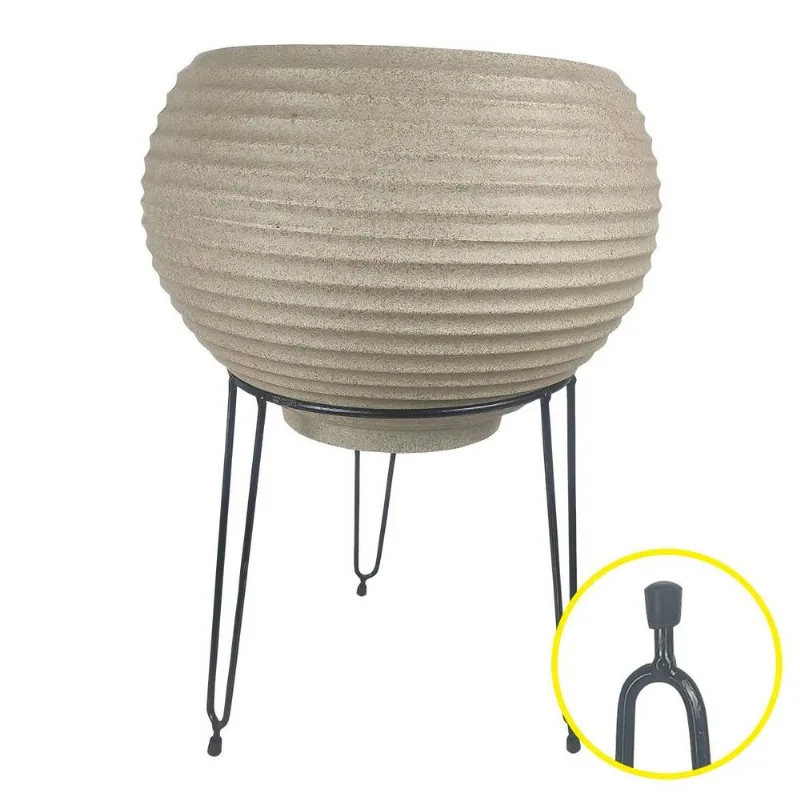 Suporte Tripé Metal Vasos Chão 28cm X 32cm Plantas Flor 1und