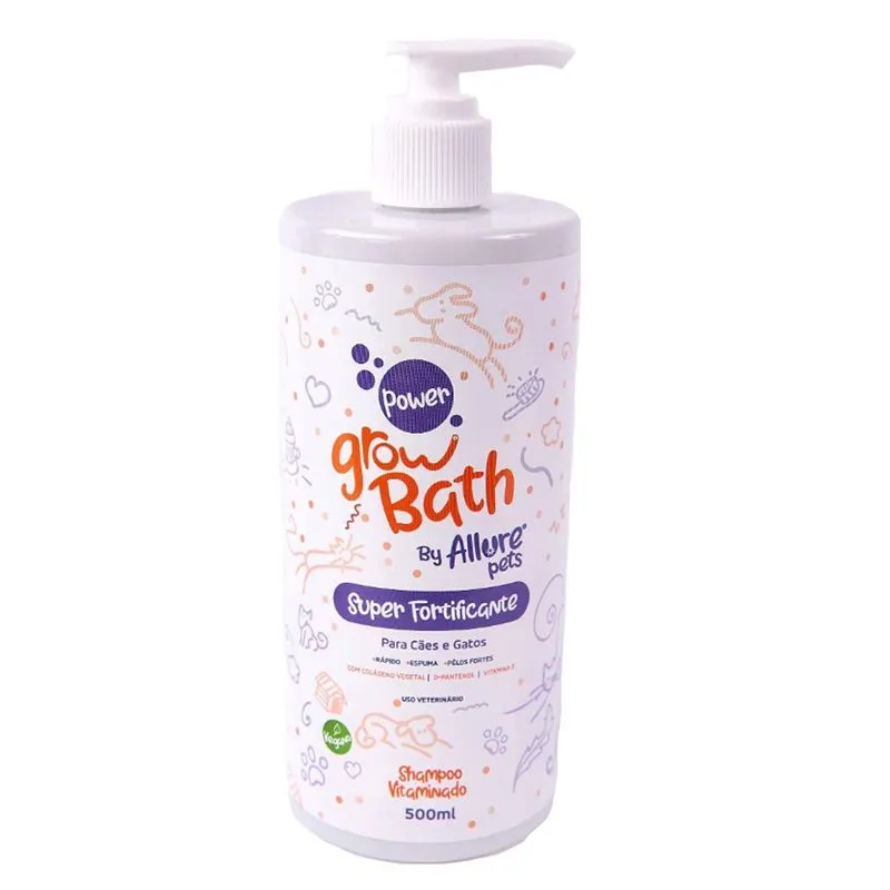 Shampoo Vitaminado Cães E Gatos Super Fortificante 500ml