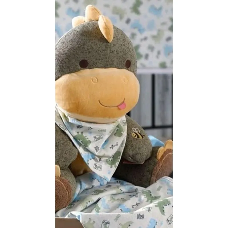 Kit 2 Babador Baby Estampado E Liso - Malha Algodão