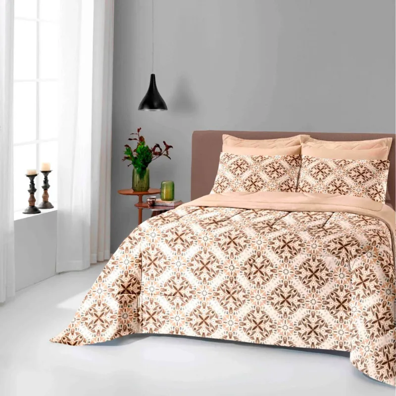 Edredom Queen Vivaldi Comfort em Malha Estampado - Item Sortido