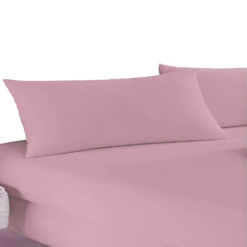 Lençol com Elástico Solteiro Liso 88cm x 1,88m x 30cm - Sul Brasil - Rosa Camafeu