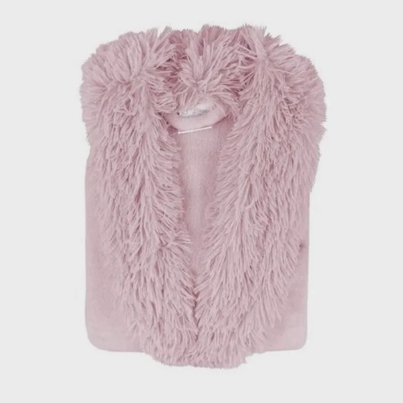 Roupão Infantil Microfibra Gola Pelos Manga Longa Inverno P