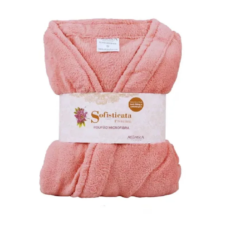 Roupão Microfibra Plush Adulto Unissex Tamanho gg- Atlântica - Atlântica