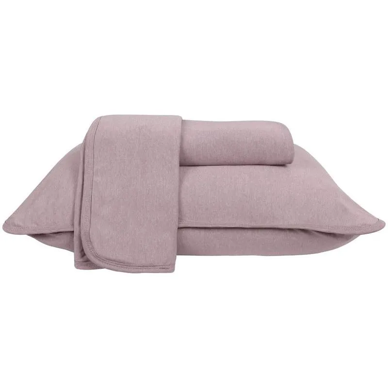 Jogo de Cama Casal Atlântica Mescla Urban Rosa Escuro 3 Peças
