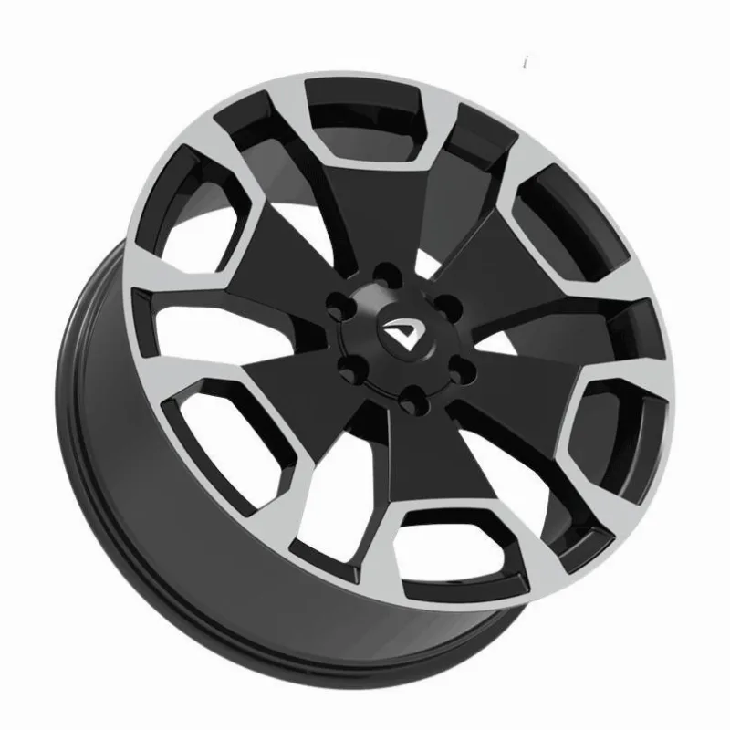 Roda Aro 22x8,5 Srx Preto Diamantado Furação 6x139,7mm