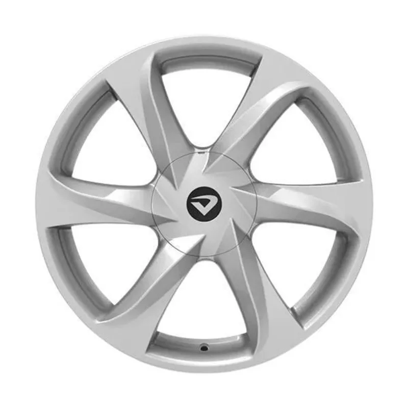 Roda New Santorini 17x6 4x100/4x108 Et 42 Hyper Prata Bril