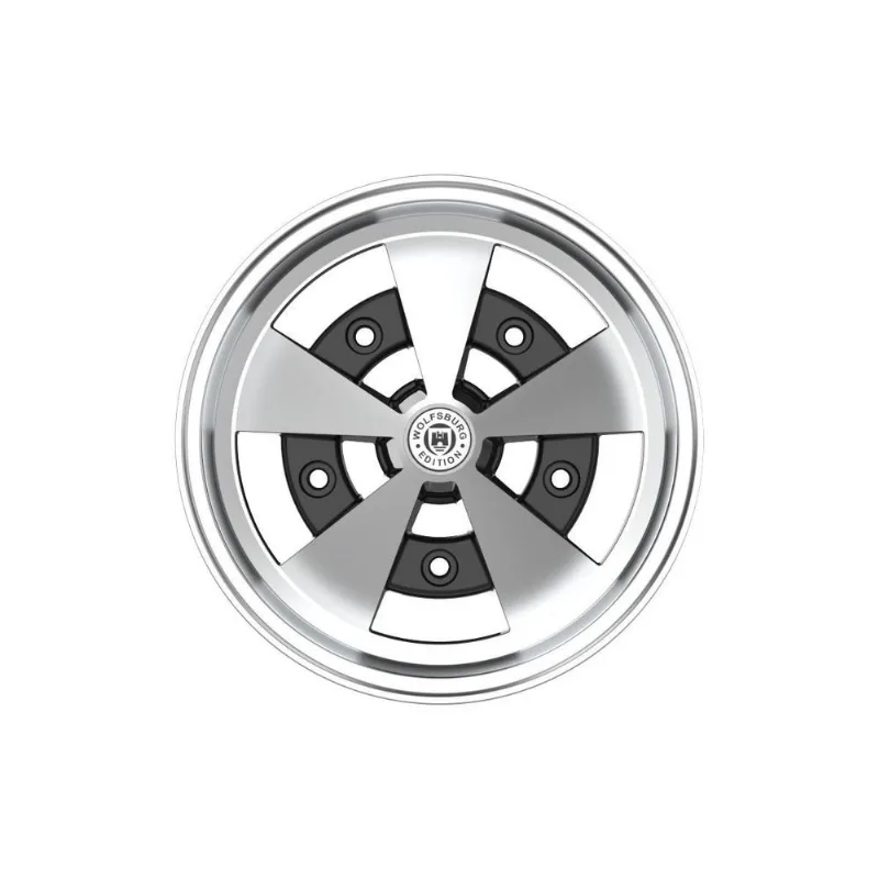 Roda Escarabajo 15x6 5x205mm Diamantada Total Preto Brilha
