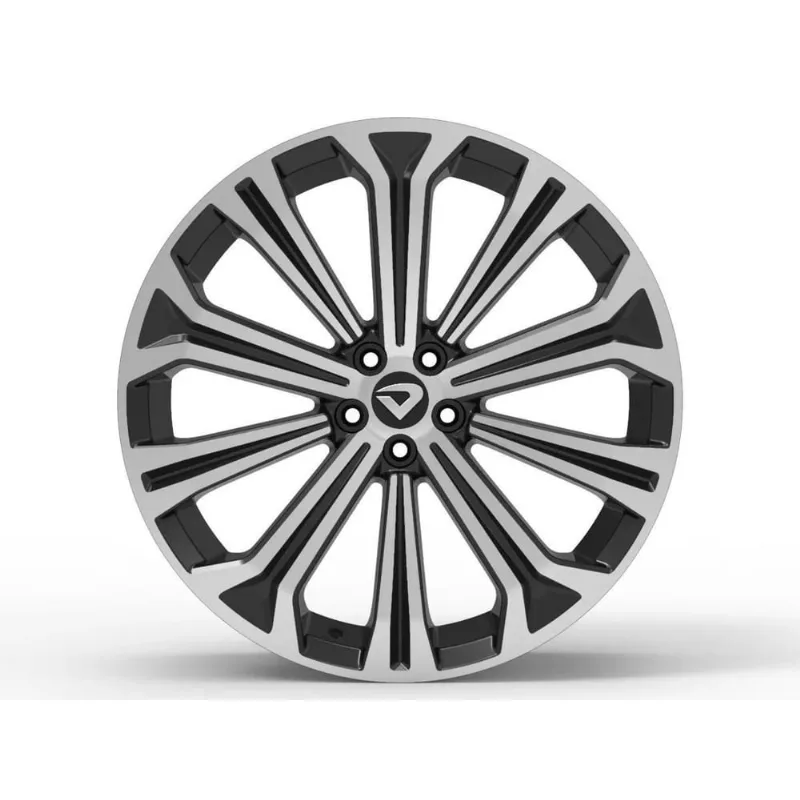 Roda Atlanta 18X6 4X100Mm Diam T Preto Brilh Et 45 Cb 72,6Mm