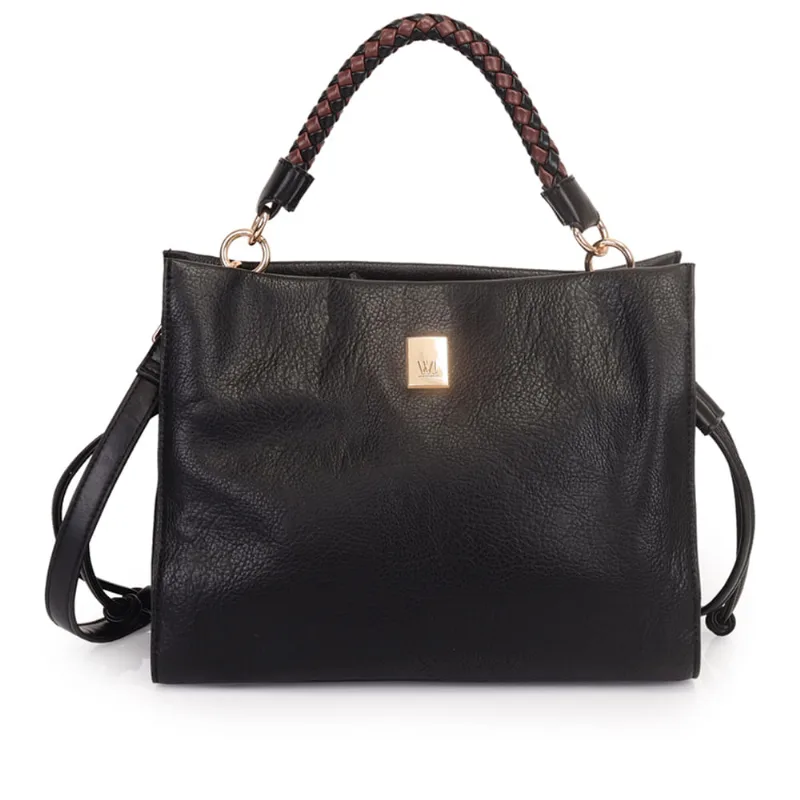 Bolsa Feminina WJ Tiracolo Grande Preta - U