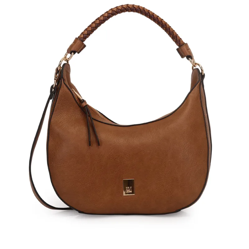 Bolsa Feminina WJ Baguete Grande Caramelo - U