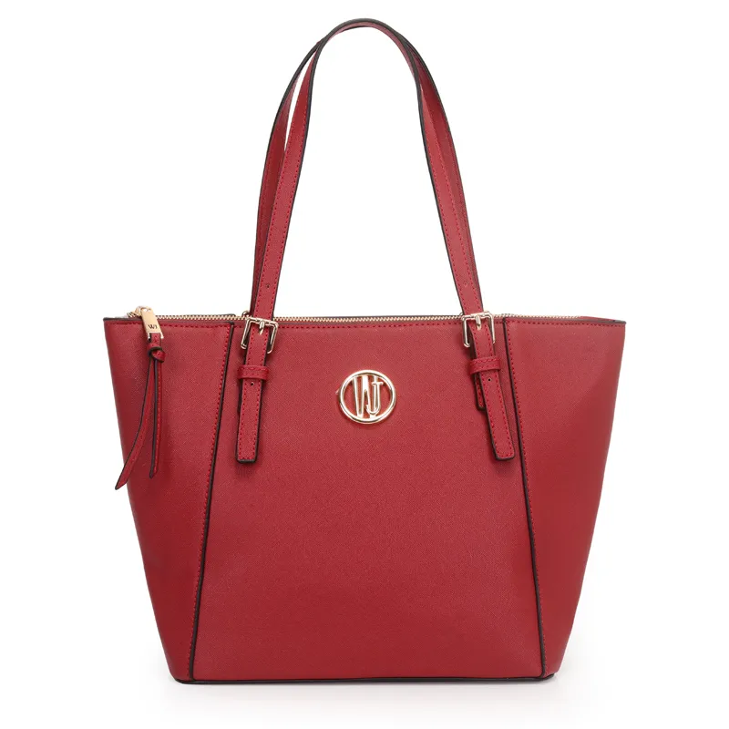 Bolsa Shopping Bag Grande Básica Com Recortes Vermelho - Wj