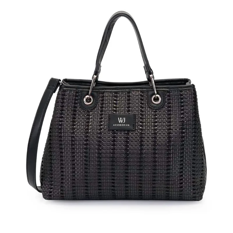 Bolsa Feminina WJ Grande Tressê Preto - U