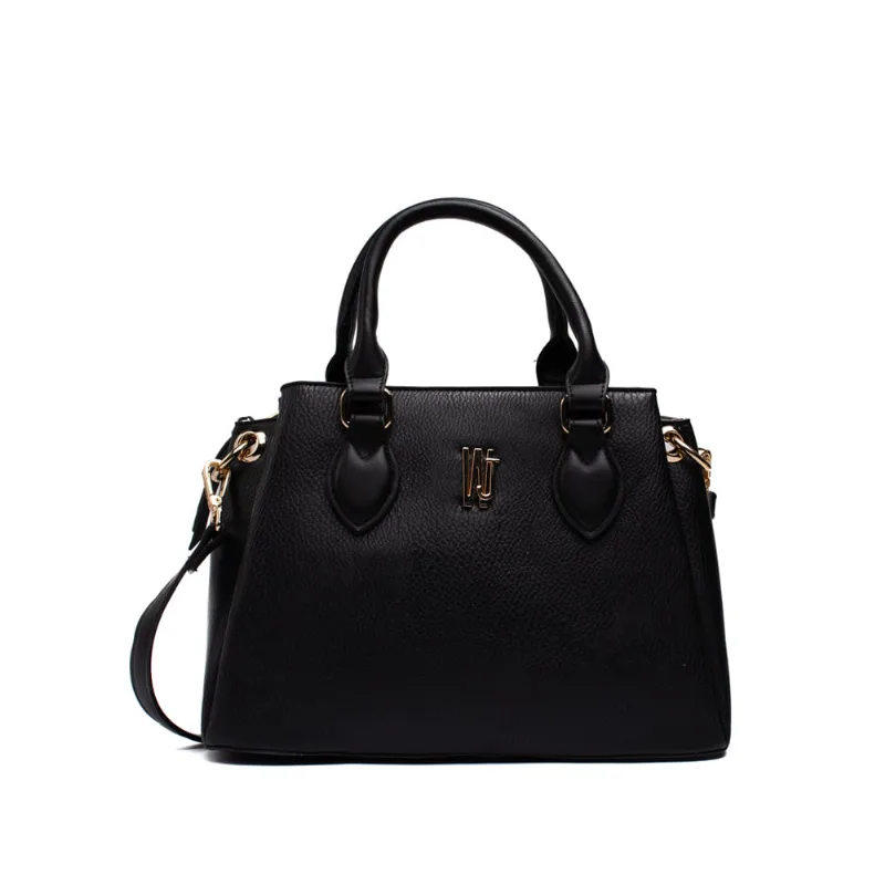 Bolsa Feminina WJ Saco Fecho Duplo Pequena Preta - U
