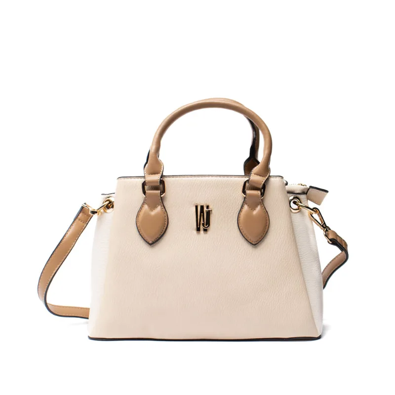 Bolsa Feminina WJ Saco Fecho Duplo Pequena Bege - U