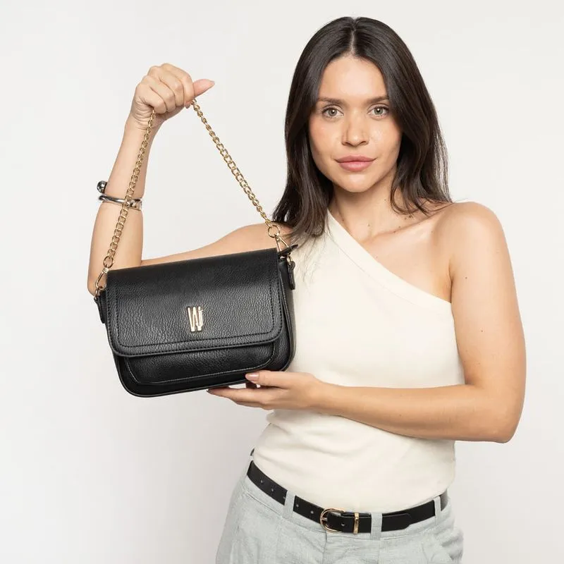 Bolsa Tiracolo WJ Feminina Preta UNICO
