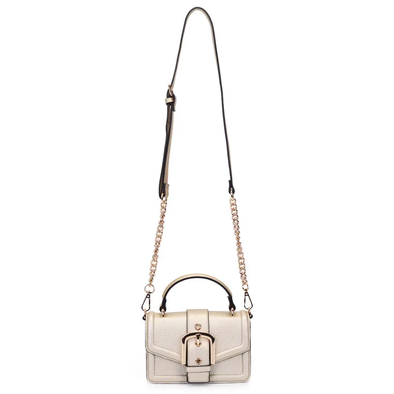 Bolsa Tiracolo WJ Dourada Feminina UNICO