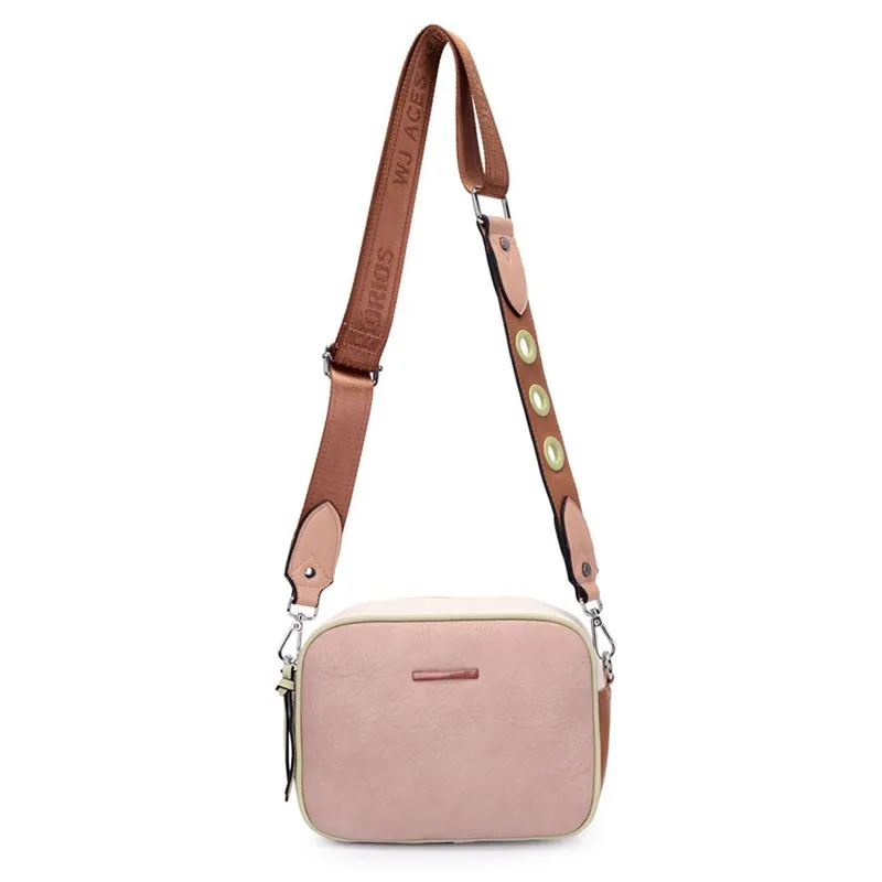 Bolsa Transversal Feminina WJ Bege 46037 UNICO