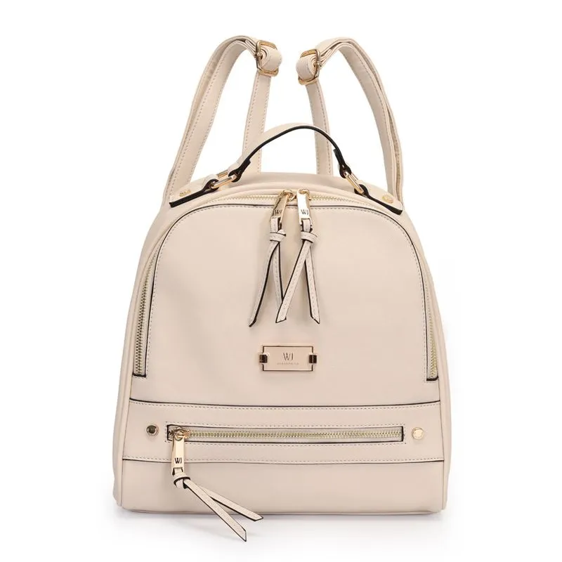 Bolsa Mochila WJ Feminina Off White UNICO