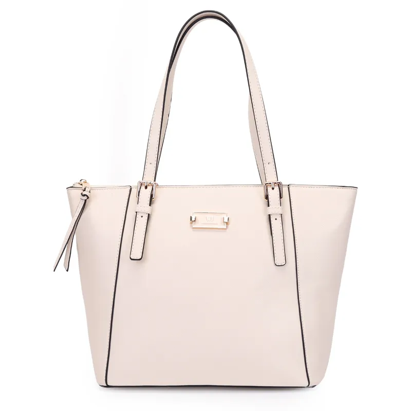Bolsa Shopper WJ Feminina Off White UNICO