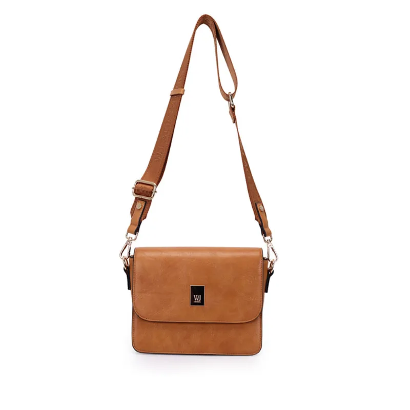 Bolsa Feminina WJ Transversal Pequena Caramelo - U