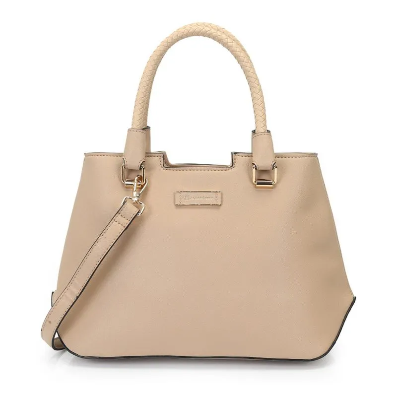 Bolsa Satchel WJ Feminina Bege UNICO
