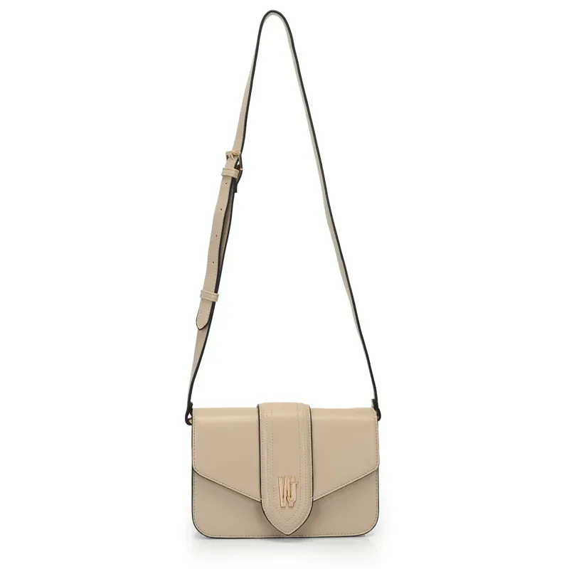 Bolsa Transversal Wj Estruturada Bege UNICO