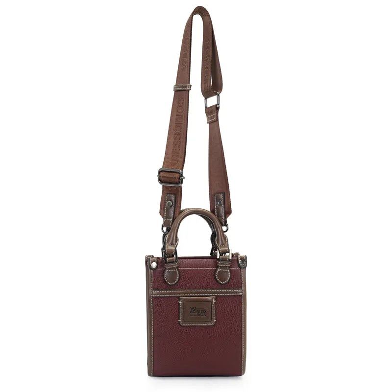 Bolsa WJ Acessórios Feminina Vinho UNICO