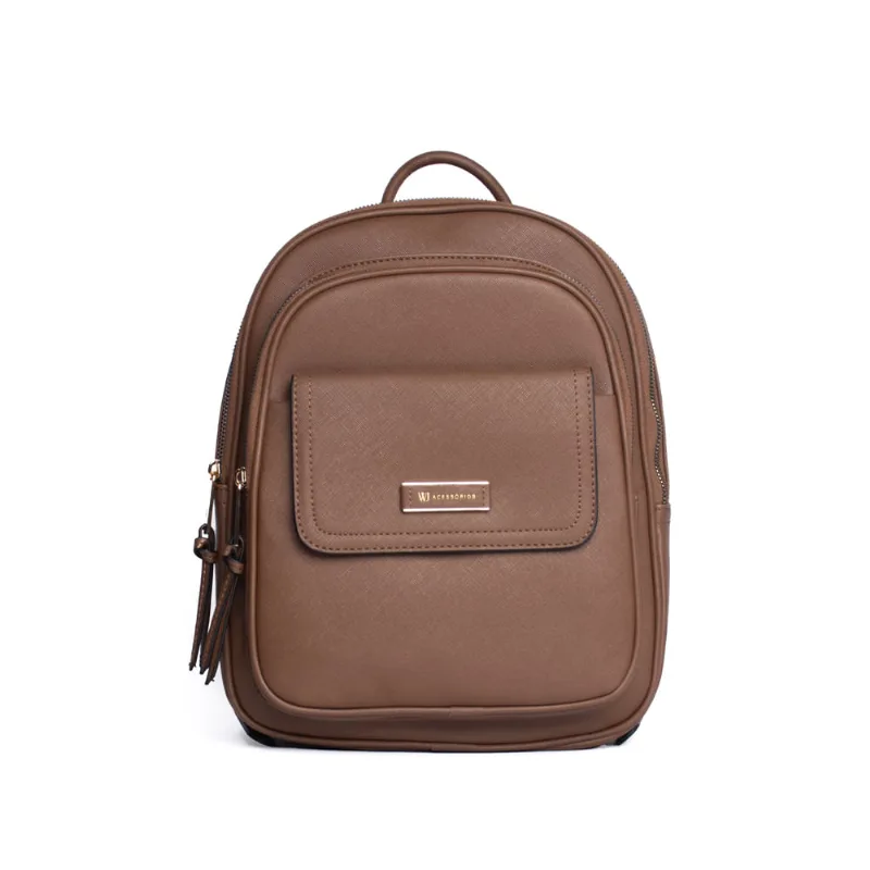 Mochila Feminina WJ Pequena Marrom - U