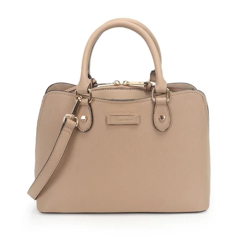 Bolsa Satchel WJ Feminina Bege UNICO