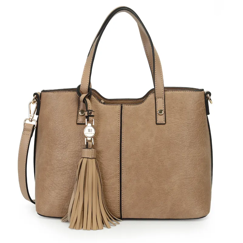 Bolsa De Ombro WJ Feminina Bege UNICO