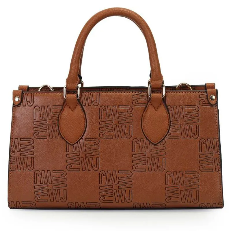 Bolsa Satchel WJ Feminina Caramelo UNICO