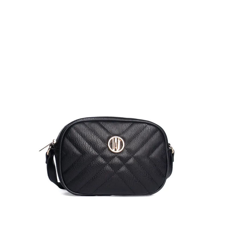 Bolsa Feminina WJ Transversal Pequena Matelassê Preto - U