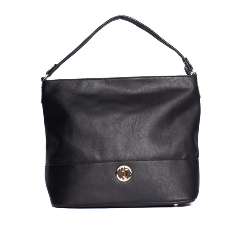 Bolsa Feminina WJ Tiracolo Grande Texturizada Preto - U