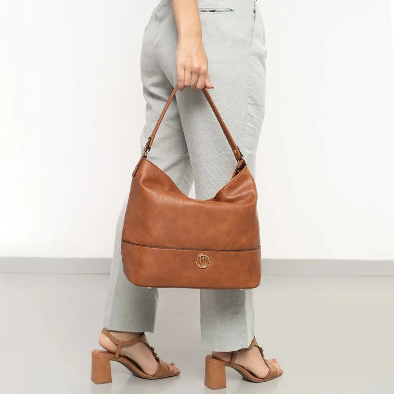 Bolsa WJ Hobo Feminina Caramelo UNICO