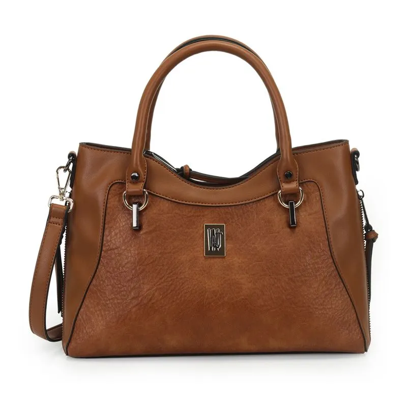 Bolsa Satchel WJ Feminina Creme UNICO