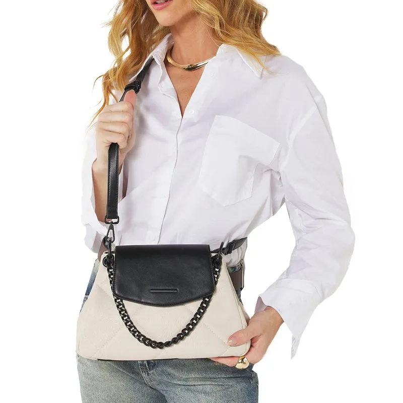 Bolsa Transversal WJ Matelassê Feminina Off White UNICO
