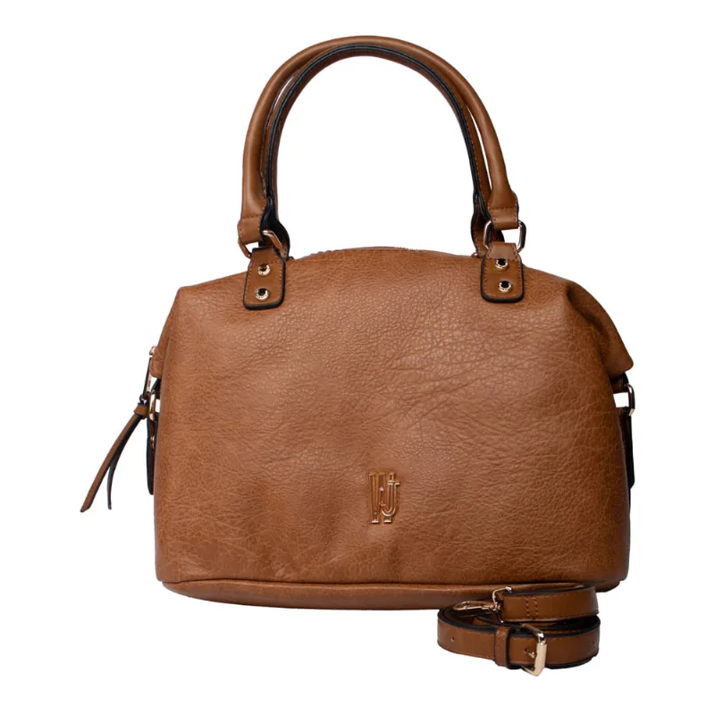 Bolsa Feminina WJ Tiracolo Grande Texturizada Caramelo - U