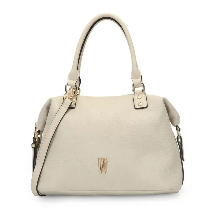 Bolsa Baú WJ Feminina Off White UNICO