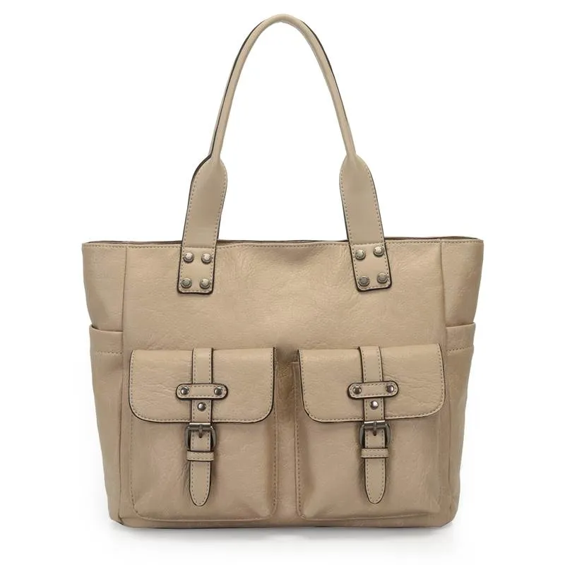 Bolsa Tote WJ Feminina Bege UNICO