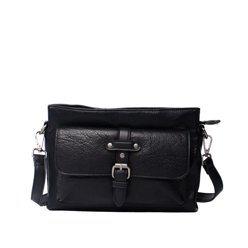 Bolsa Feminina WJ Transversal Fivela Pequena Preta - U