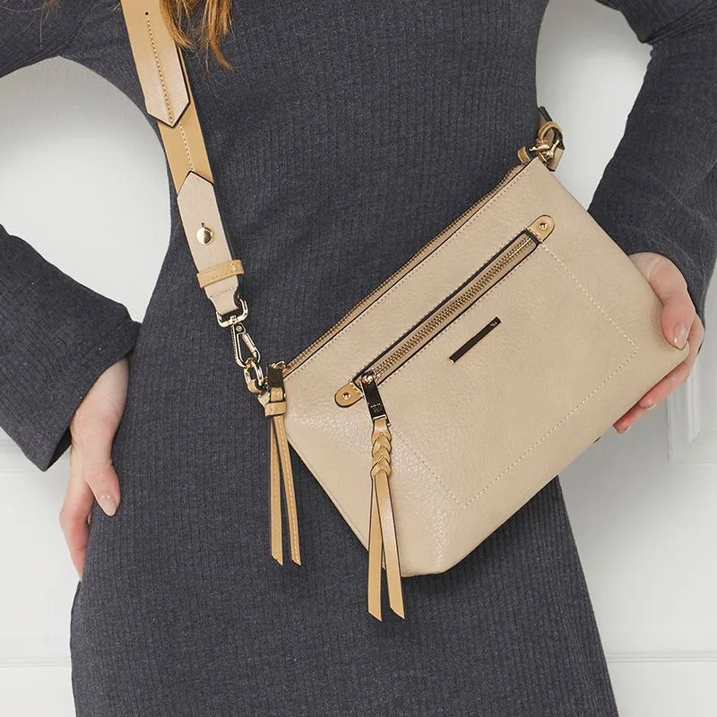 Bolsa Transversal WJ Feminina Bege UNICO
