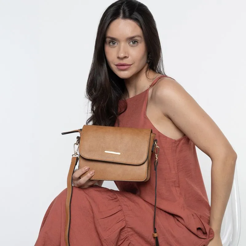 Bolsa Transversal WJ Caramelo Feminina UNICO