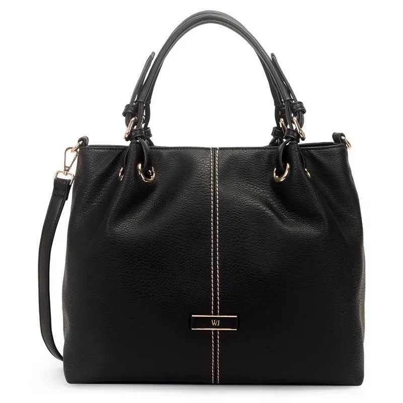Bolsa Tiracolo WJ Feminina Preta UNICO